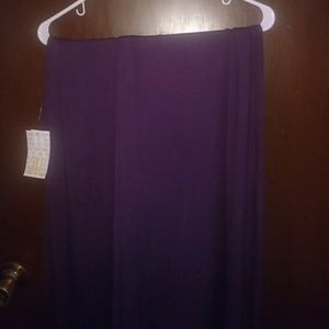 BNWT 3XL Solid Plum Lularoe Maxi Skirt